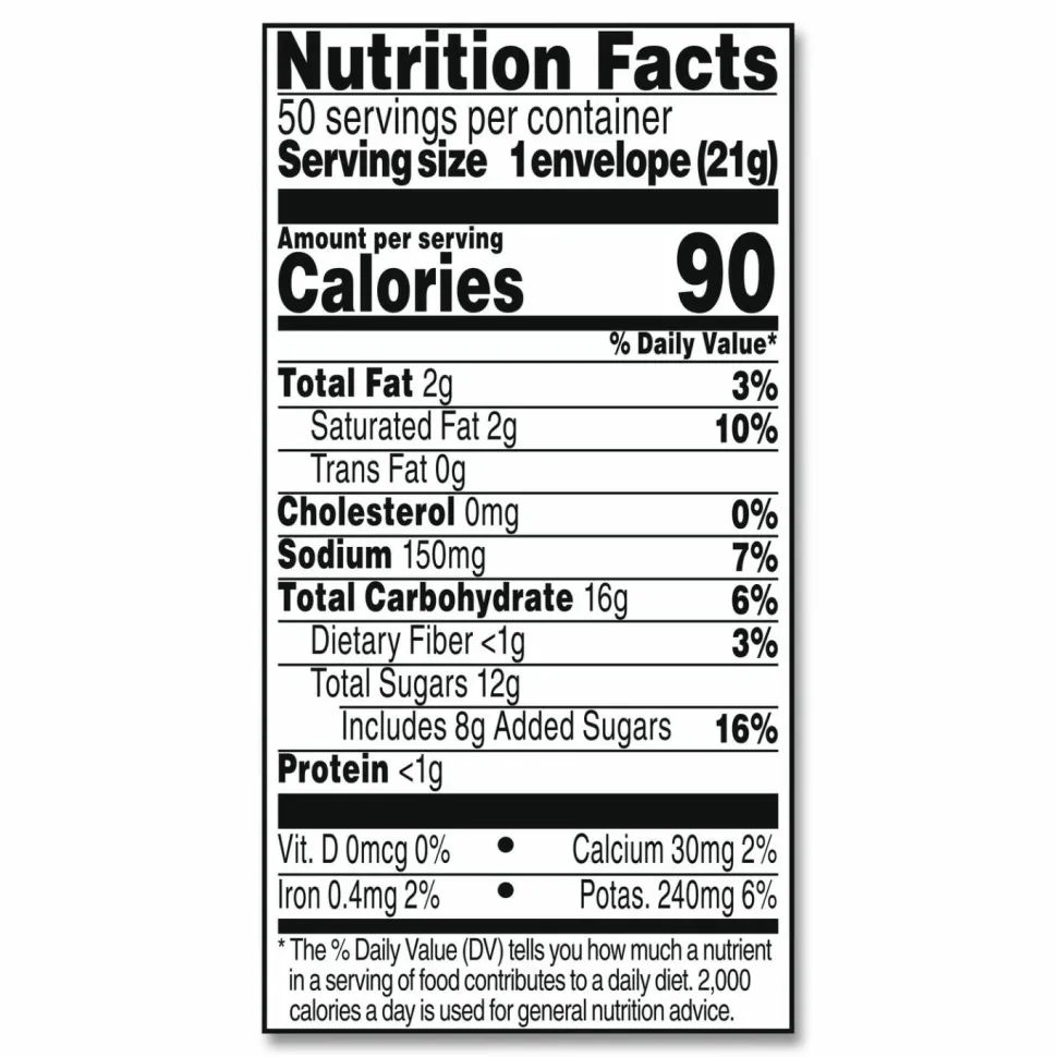Swiss Miss Hot Cocoa, 0.73 Oz, Box Of 50 Packets