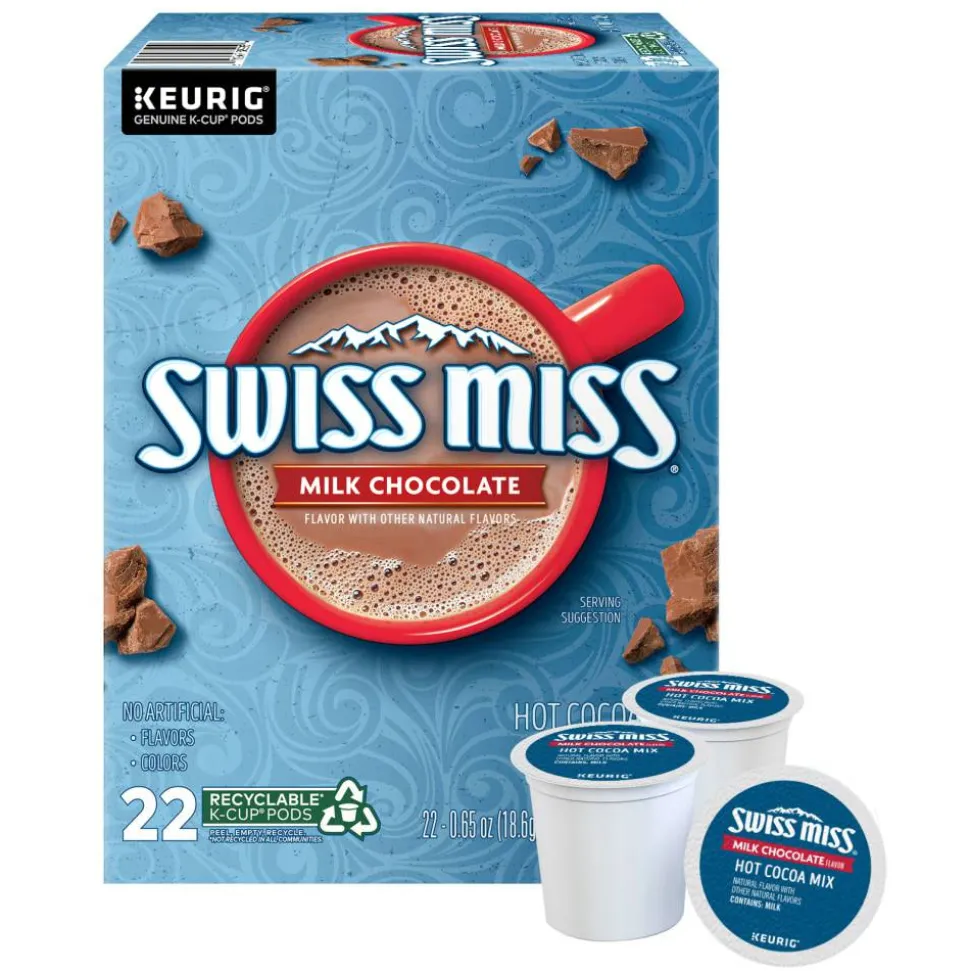 Swiss Miss Hot Cocoa Single-Serve K-Cup, Box Of 22