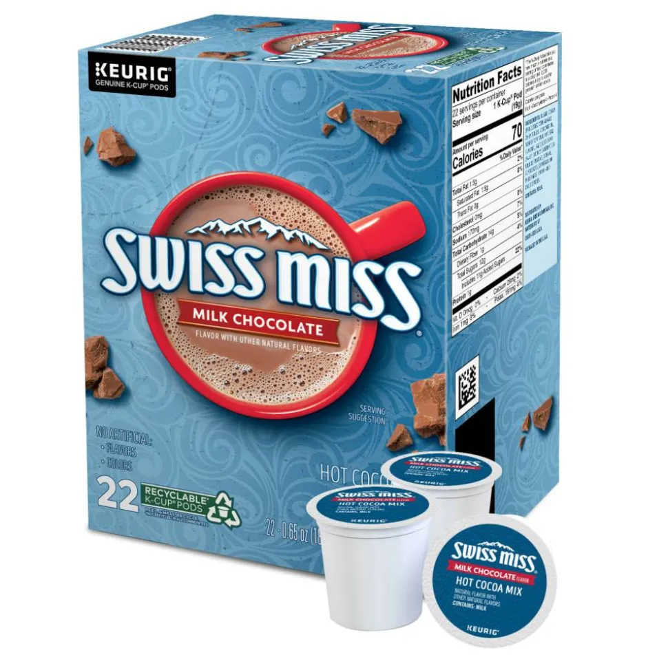 Swiss Miss Hot Cocoa Single-Serve K-Cup, Box Of 22