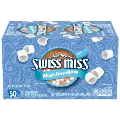 Swiss Miss Hot Cocoa, With Marshmallows, 0.73 Oz, Box Of 50 Packets