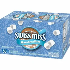 Swiss Miss Hot Cocoa, With Marshmallows, 0.73 Oz, Box Of 50 Packets