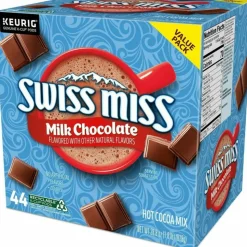 Swiss Miss Milk Hot Cocoa K-Cup Pods, 0.65 Oz, Pack Of 44 Pods