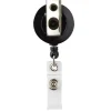 Swivel Alligator Clip Badge Reel, Black