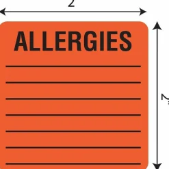 Tabbies Allergy Labels, TAB40560, 2