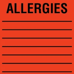 Tabbies Allergy Labels, TAB40560, 2