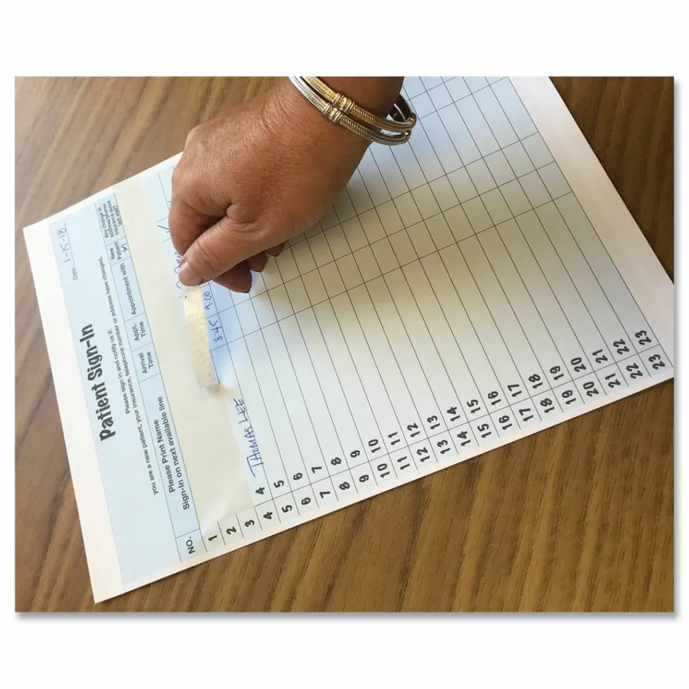 Tabbies Patient Sign-In Label Forms, Blue, Pack of 125