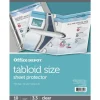 Tabloid-Size Sheet Protectors, 11" x 17", Clear, Pack Of 10
