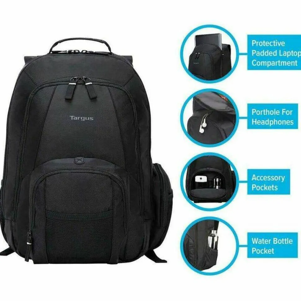 Targus Groove CVR600 Carrying Case (Backpack) for 15.4" to 16" Notebook - Black