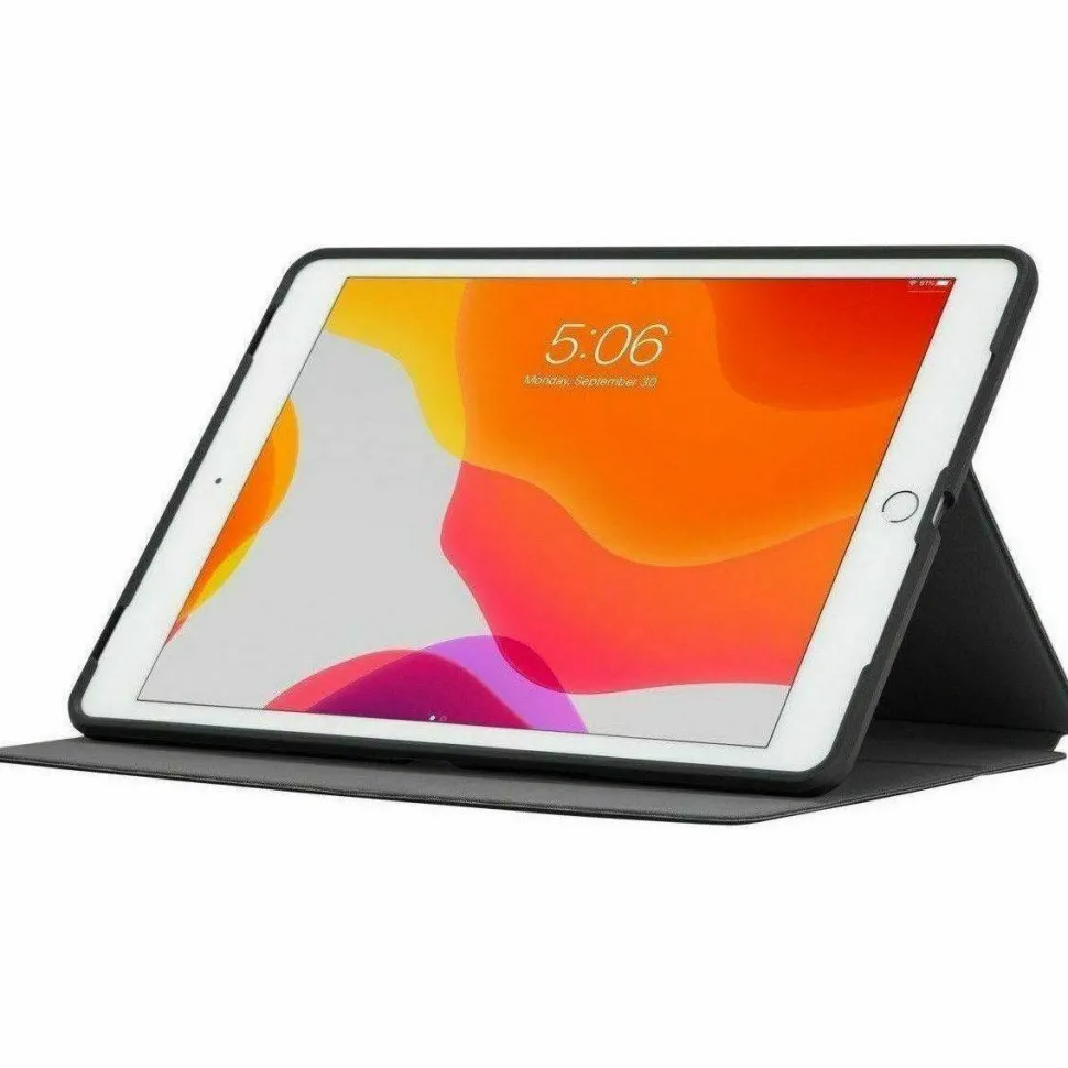 Targus Click-In THZ850GL Carrying Case (Flip) for 10.2" to 10.5" Apple iPad (7th Generation), iPad Air, iPad Pro, iPad (8th Generation), iPad (9th Generation) Tablet - Black