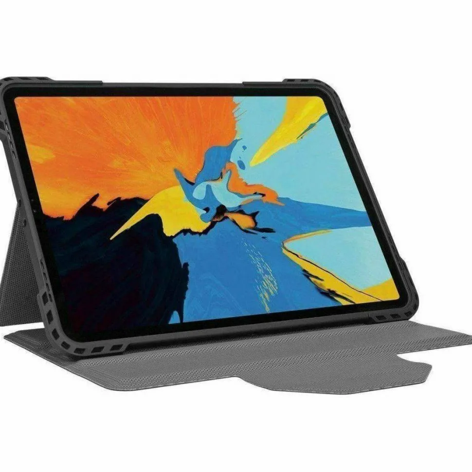 Targus Pro-Tek THZ866GL Rugged Carrying Case (Folio) for 10.9" to 11" Apple iPad Air (4th Generation), iPad Air (5th Generation), iPad Pro, iPad Pro (2nd Generation), iPad Pro (3rd Generation), iPad Pro (4th Generation) Tablet, Apple Pencil, Stylus - Blac