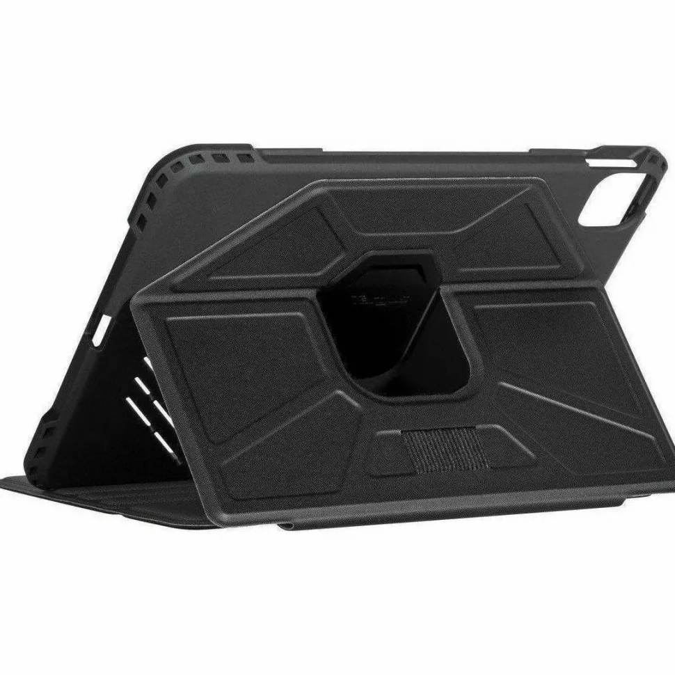 Targus Pro-Tek THZ866GL Rugged Carrying Case (Folio) for 10.9" to 11" Apple iPad Air (4th Generation), iPad Air (5th Generation), iPad Pro, iPad Pro (2nd Generation), iPad Pro (3rd Generation), iPad Pro (4th Generation) Tablet, Apple Pencil, Stylus - Blac