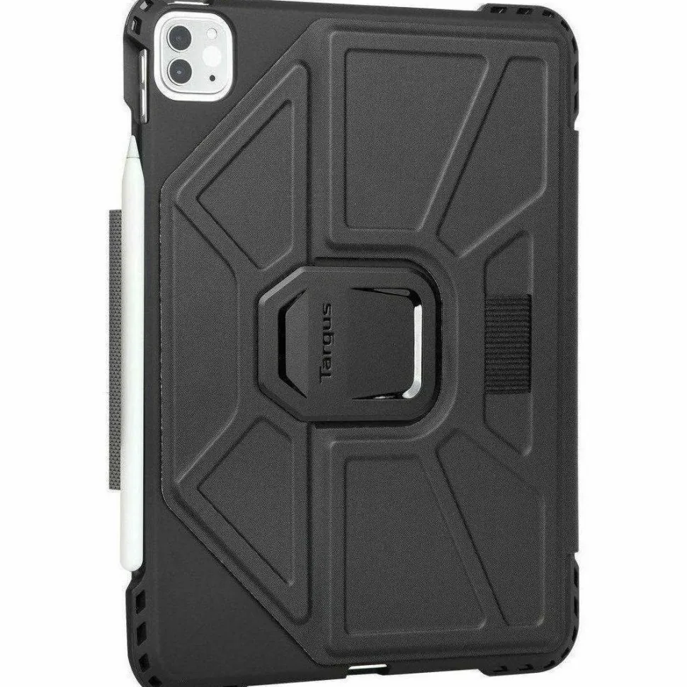 Targus Pro-Tek THZ866GL Rugged Carrying Case (Folio) for 10.9" to 11" Apple iPad Air (4th Generation), iPad Air (5th Generation), iPad Pro, iPad Pro (2nd Generation), iPad Pro (3rd Generation), iPad Pro (4th Generation) Tablet, Apple Pencil, Stylus - Blac