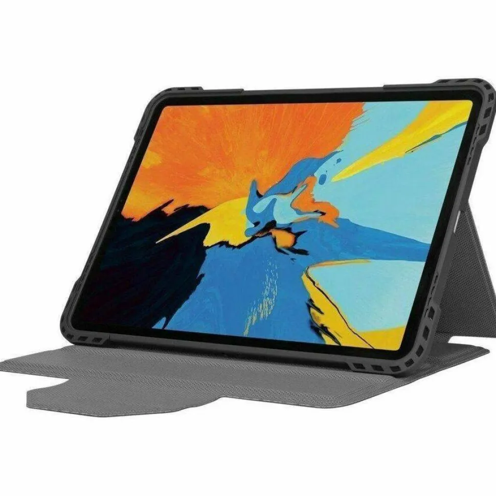 Targus Pro-Tek THZ866GL Rugged Carrying Case (Folio) for 10.9" to 11" Apple iPad Air (4th Generation), iPad Air (5th Generation), iPad Pro, iPad Pro (2nd Generation), iPad Pro (3rd Generation), iPad Pro (4th Generation) Tablet, Apple Pencil, Stylus - Blac