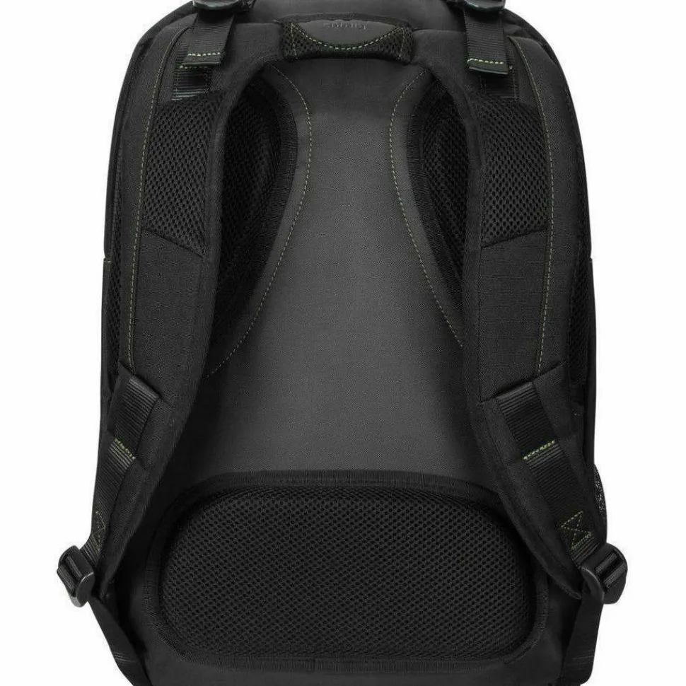 Targus Spruce EcoSmart TBB019US Carrying Case (Backpack) for 17" Notebook - Black, Green - TAA Compliant