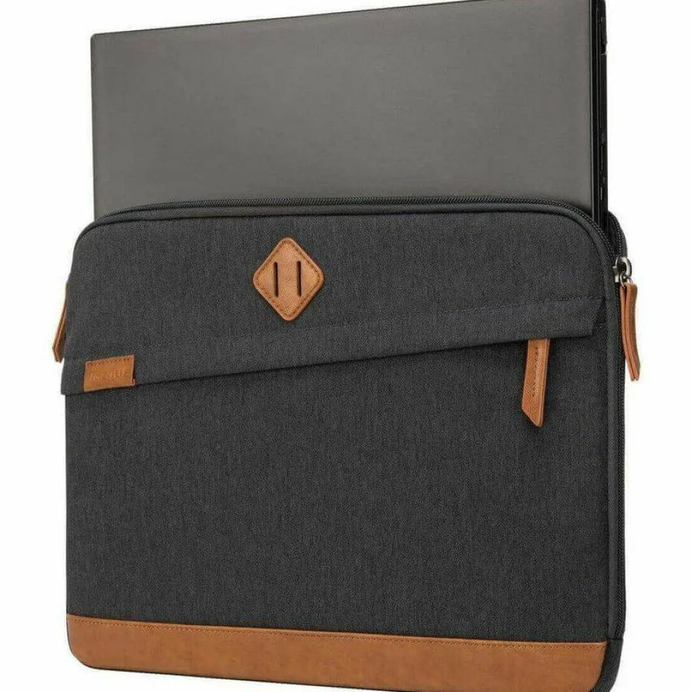 Targus Strata III TBS93004GL Carrying Case (Sleeve) for 14" Notebook - Gray, Brown