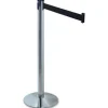 Tatco Adjusta-Tape Crowd Control Stanchion Bases, 14"Diameter, Chrome, Box Of 2