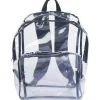 Tatco Carrying Case (Backpack) Notebook - Clear, Black