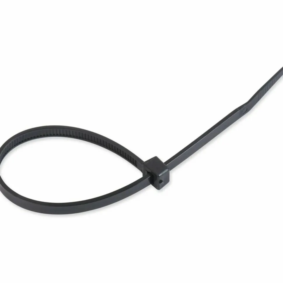 Tatco Tamper-proof Cable Ties - Cable Tie - Black - 1000 Pack