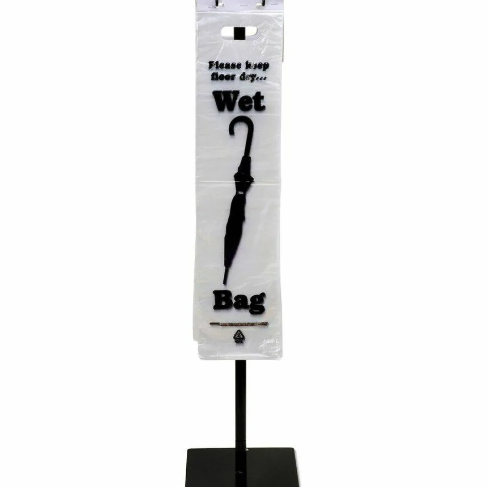 TATCO Umbrella Bags, Black/Clear, Box Of 1,000