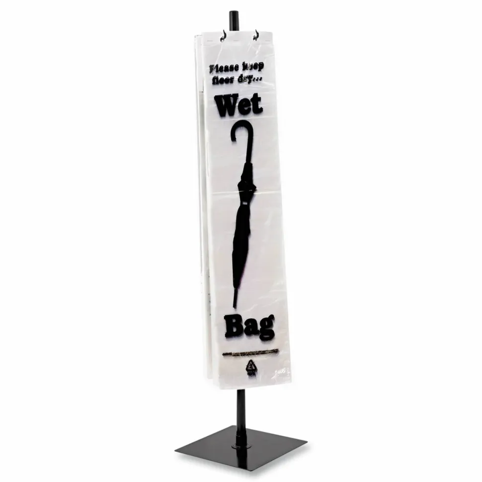 TATCO Umbrella Bags, Black/Clear, Box Of 1,000