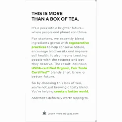 Tazo Regenerative Organic Green Ginger Green Tea Bag