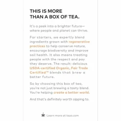 Tazo Regenerative Organic Refresh Mint Herbal Tea Bag
