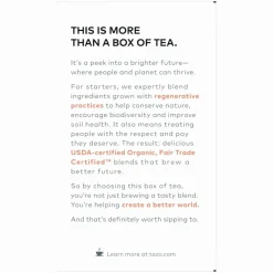 Tazo Regenerative Organic Refresh Mint Herbal Tea Bag