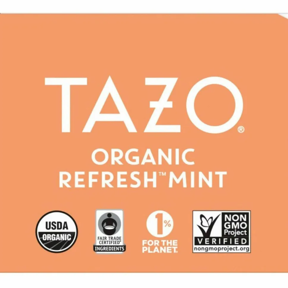 Tazo Regenerative Organic Refresh Mint Herbal Tea Bag