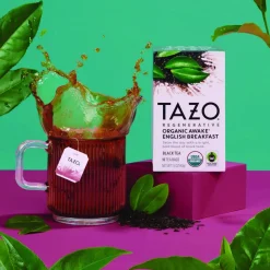 Tazo Tea Bags, Organic Awake English Breakfast, 16/Box, 6 Boxes/Carton