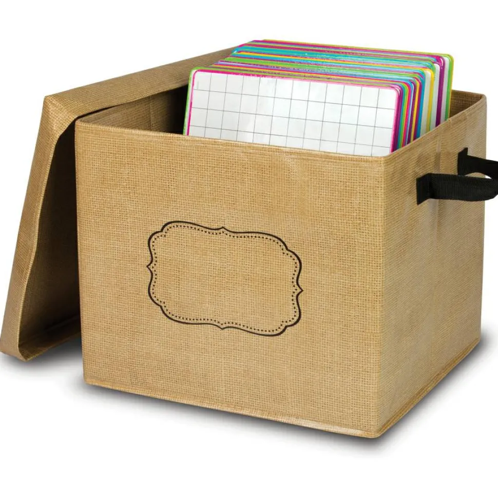 Teacher Created Resources Burlap Storage Box