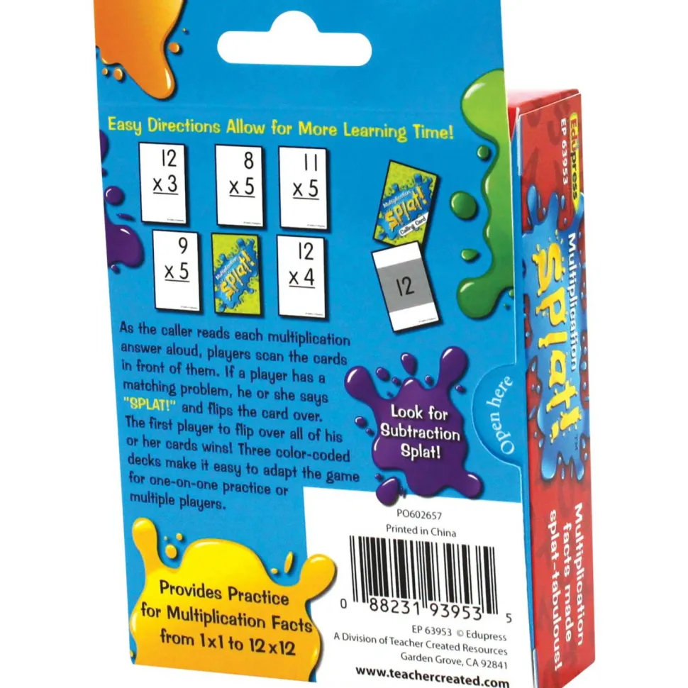 Teacher Created Resources Math Splat Multiplication