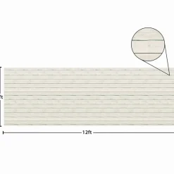 Teacher Created Resources Better Than Paper Bulletin Board Roll, 4 ft x 12 ft, White Wood