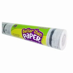 Teacher Created Resources Better Than Paper Bulletin Board Roll, 4 ft x 12 ft, White Wood