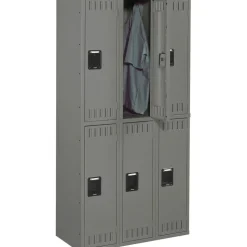 Tennsco Double-Tier Locker, 3 Wide, 72