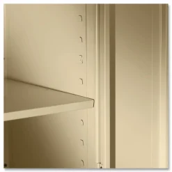 Tennsco 72" High Standard Cabinet (Assembled), 30w x 15d x 72h, Putty