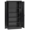 Tennsco 72" High Standard Cabinet (Assembled), 36w x 18d x 72h, Black