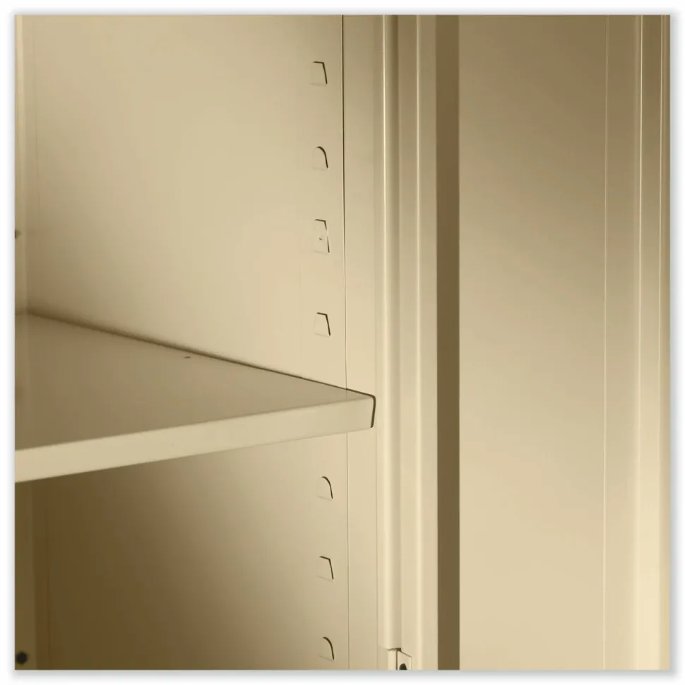 Tennsco 72" High Standard Cabinet (Assembled), 30w x 15d x 72h, Black