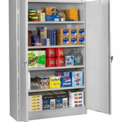 Tennsco Jumbo Steel Cabinets, 5 Shelves, 78