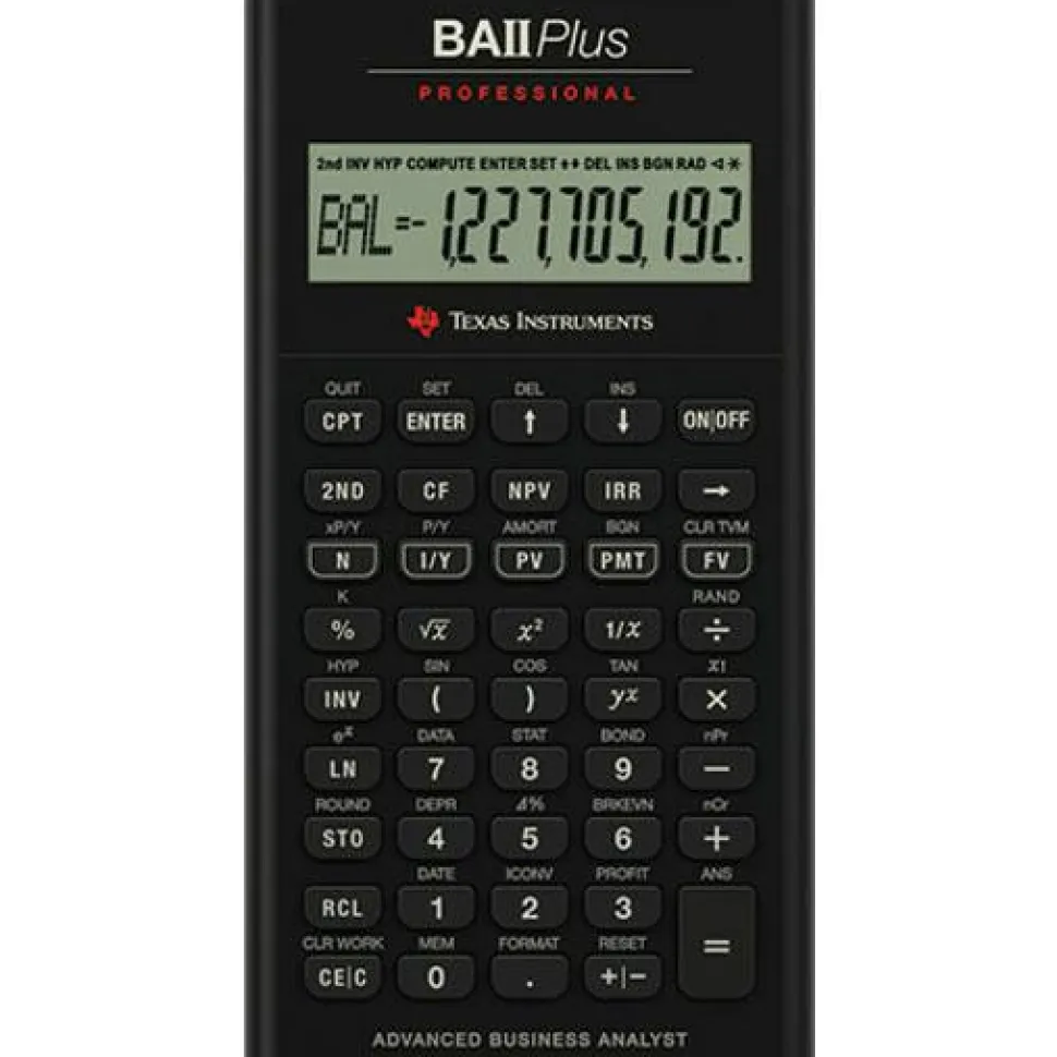 Texas Instruments BA II Plus Professional Financial Calculator
