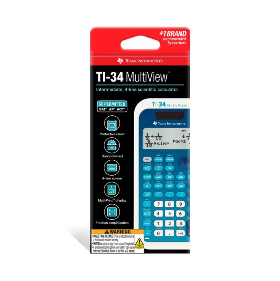 Texas Instruments TI-34 MultiView Scientific Calculator