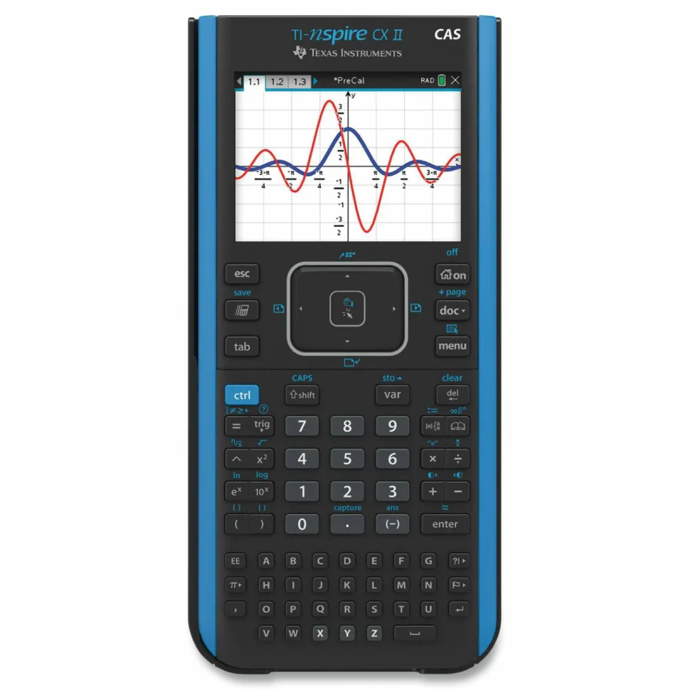 Texas Instruments TI-Nspire CX II CAS Graphing Calculator, 10-Digit LCD