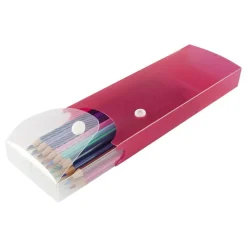Textured Slider Pencil Box, Assorted Colors