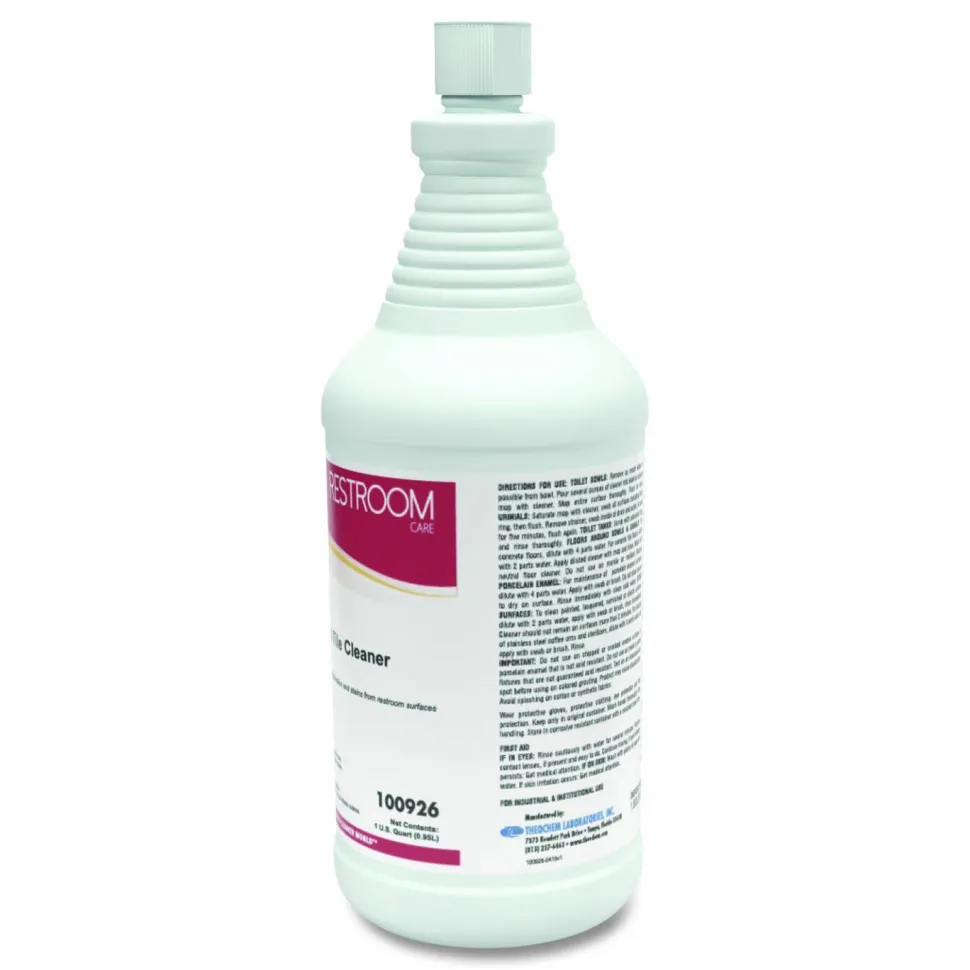 Theochem Laboratories PTC-85 Porcelain and Tile Cleaner, 32 oz Bottle, 12/Carton