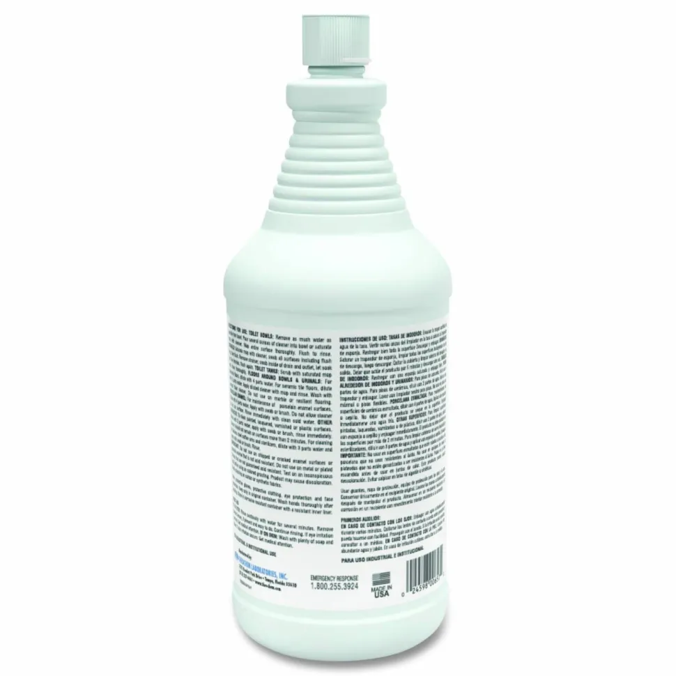 Theochem Laboratories PTC-85 Porcelain and Tile Cleaner, 32 oz Bottle, 12/Carton