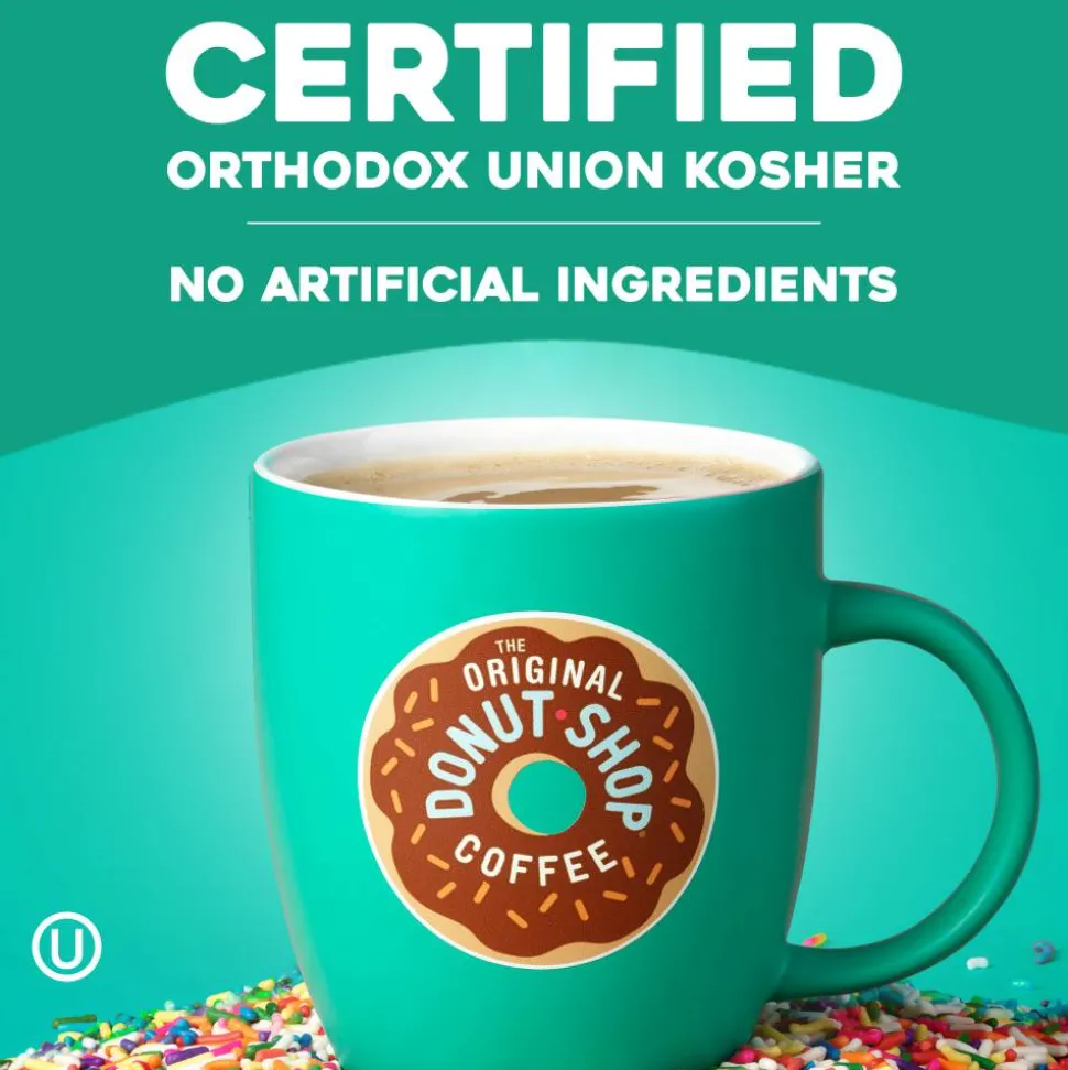 The Original Donut Shop Decaf Keurig Single-Serve K-Cup Pods, Medium Roast, 24 Pods Per Pack, Case Of 4 Packs