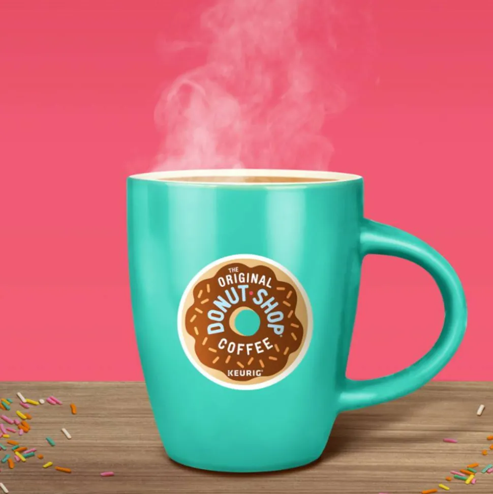 The Original Donut Shop Decaf Keurig Single-Serve K-Cup Pods, Medium Roast, 24 Pods Per Pack, Case Of 4 Packs