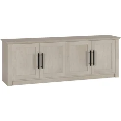 Thornwell Rectangular TV Stand for TV's up to 78" in Alder White