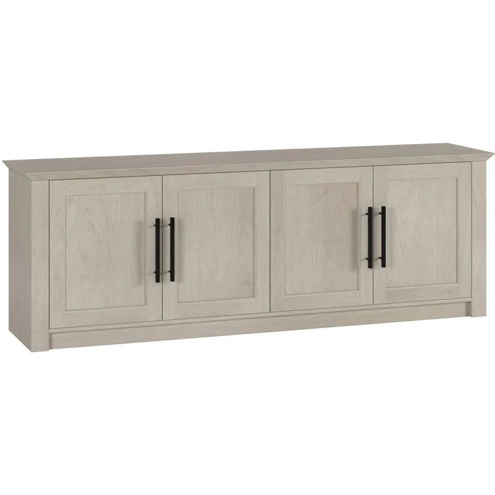 Thornwell Rectangular TV Stand for TV's up to 78" in Alder White