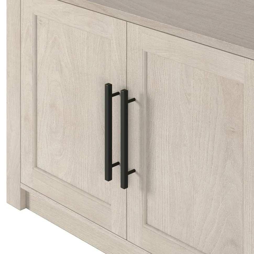 Thornwell Rectangular TV Stand for TV's up to 78" in Alder White