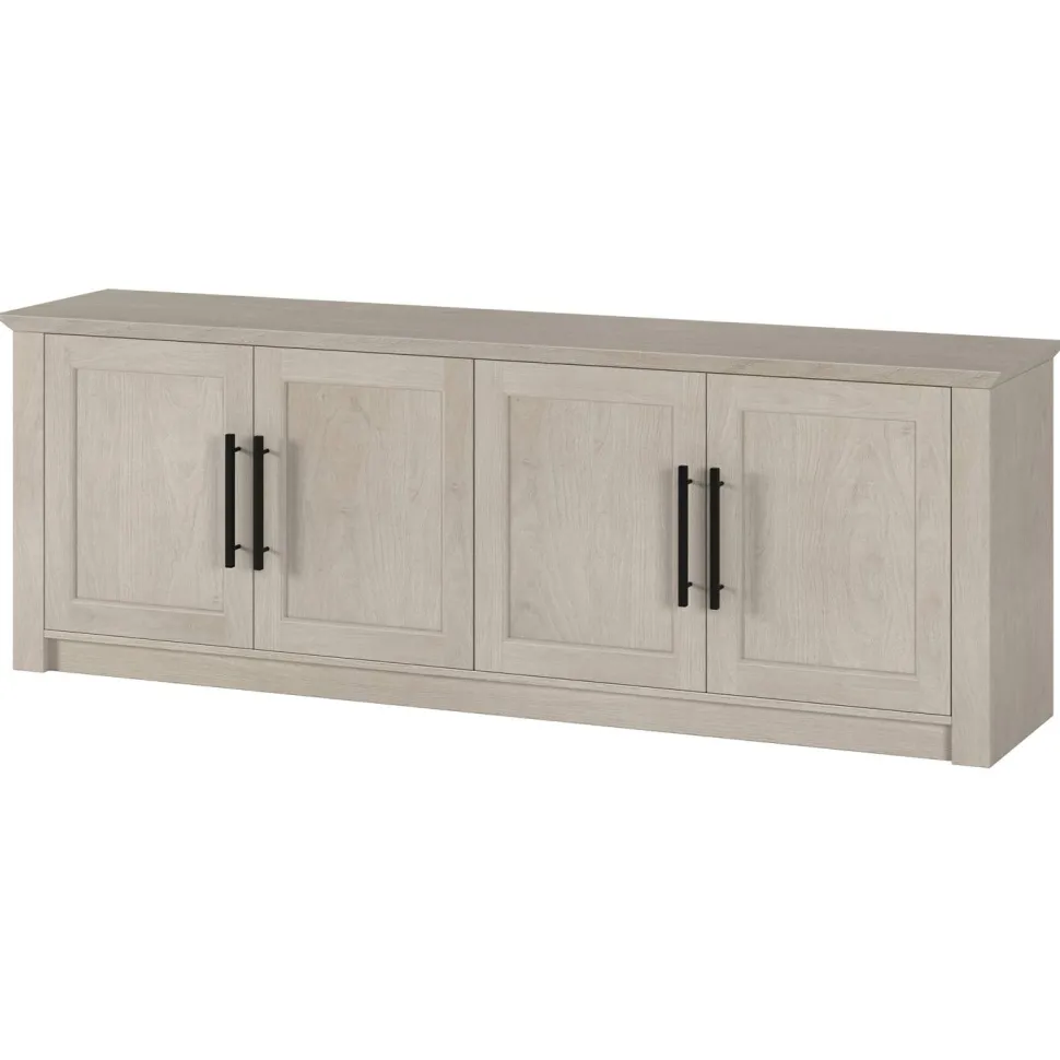 Thornwell Rectangular TV Stand for TV's up to 78" in Alder White